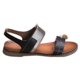 Sergio Leone Slip-On sandaler sort