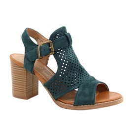 Evento Openwork Sandaler Blå 21SD35-3581 grøn
