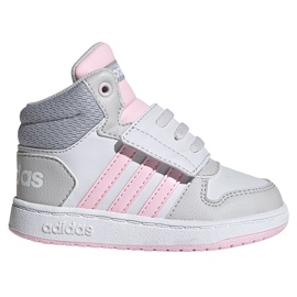 Adidas Hoops Mid 2.0 I børnesko hvid og pink FY9290 lyserød grå