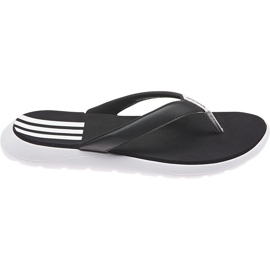 Adidas kvinders Comfort Flip Flop hjemmesko sort og hvid FY8656