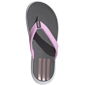 Adidas Women's Comfort Flip Flop hjemmesko grå-pink FY8658 lyserød