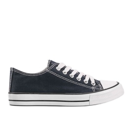 Klassiske marineblå lave sneakers Destini
