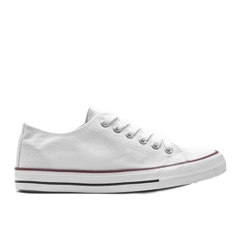 Destini klassiske hvide lave sneakers
