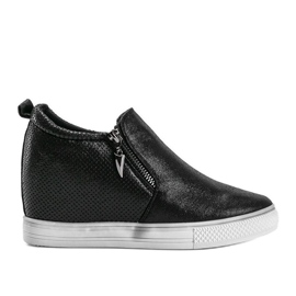 Sort skinnende kvinders Avery sneakers