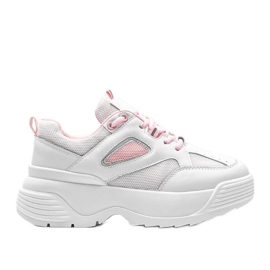 Hvide sneakers med en tyk Jaida sål