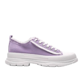 Violet sneakers på en tyk Makenna sål