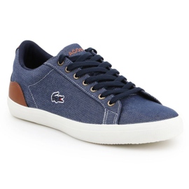 Livsstilssko Lacoste Lerond 317 2 Cam M 7-34CAM00422Q8 hvid brun marine blå