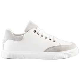 SHELOVET Stilfulde hvide sneakers