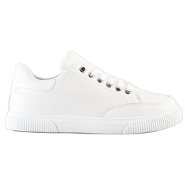 SHELOVET Stilfulde hvide sneakers