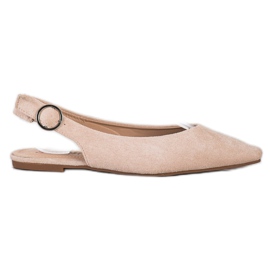 Seastar Pumper med en opdaget hæl beige