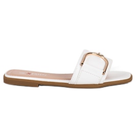 Seastar Elegante hjemmesko med ornament hvid