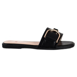 Seastar Elegante hjemmesko med ornament sort