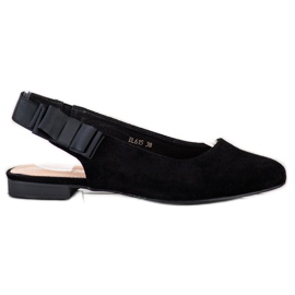 Sergio Leone Slip-on pumper med sløjfe sort