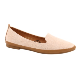 Sergio Leone ballerina lords pink/guld MK700 lyserød