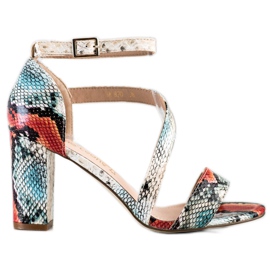 Snake Print Sergio Leone sandaler flerfarvet