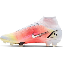 Nike Mercurial Superfly 8 Elite Mds Fg M CV0959 108 fodboldsko rød, hvid, orange appelsiner og røde