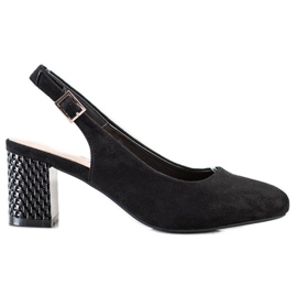 Pumps med dekorativ hæl Sergio Leone sort
