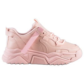SHELOVET Lyserøde sneakers