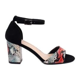 Stilfulde sandaler Sergio Leone sort