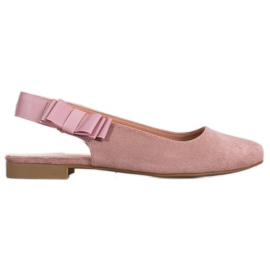 Sergio Leone Slip-on pumper med sløjfe lyserød