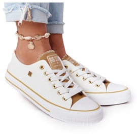 Klassiske kvinders sneakers Big Star HH274458 Hvid