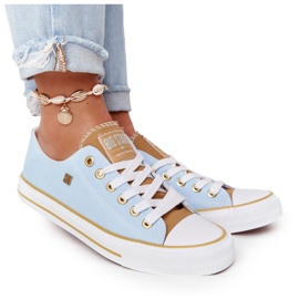 Klassiske kvinders sneakers Big Star HH274457 Blå