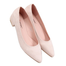 Lavhælede sko beige CL70P Beige