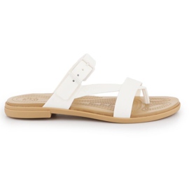 Crocs Tulum Toe Post Sandal W 206108-1CQ hvid