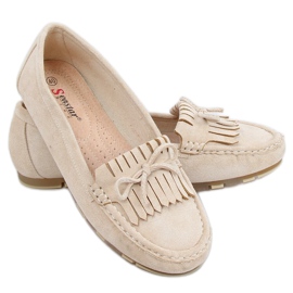 Kvinder beige loafers GS11P Beige