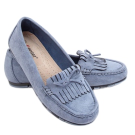 Blå kvinders loafers GS11P Blå