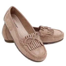Kvinder loafers mørk beige GS11P Khaki