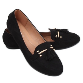 Sorte kvinders loafers 9988-159 Sort