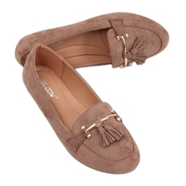 Kvinder beige loafers 9988-159 Khaki
