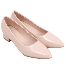 Lavhælede pumper beige CC206P Beige