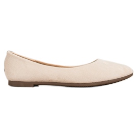 Klassiske VINCEZA ballerinaer beige