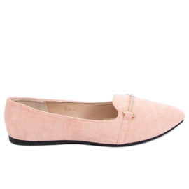 Mokasiner mandelrosa tæer 3C-6 Pink lyserød