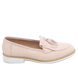Kvinder beige loafers AB687 nøgen