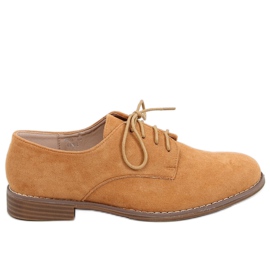 Camel G325 Loafers med snøre i kamel brun