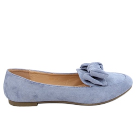Blå kvinders loafers 9086 Jeans