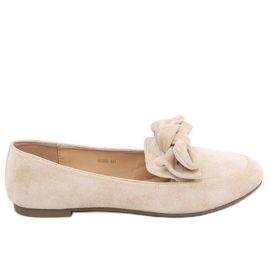 Dame beige loafers 9086 Beige