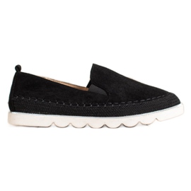 SHELOVET Suede Slipons til foråret sort