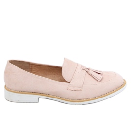Kvinder beige loafers AB695 nøgen