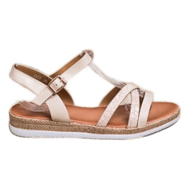Weide Behagelige beige sandaler