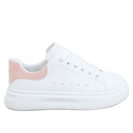 Kvinders hvide og lyserøde sneakers A88-63 Pink