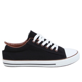 Sorte kvinders klassiske sneakers BN-B68 Sort