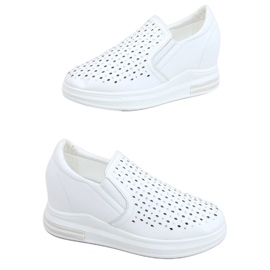 Sneakers glide på kilehælene hvide HY-251 Hvide