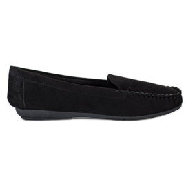 Best Shoes Loafers med åbent mønster sort
