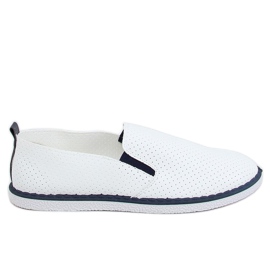 Sneakers slip-on hvide AA620 Navy