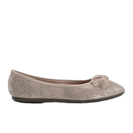 Beige blonder ballerinaer fra Alessandra