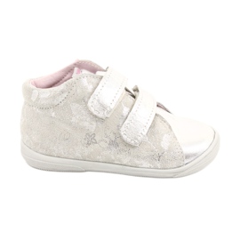Mazurek Velcro sport læder ankelstøvler 1264 sølvblomst